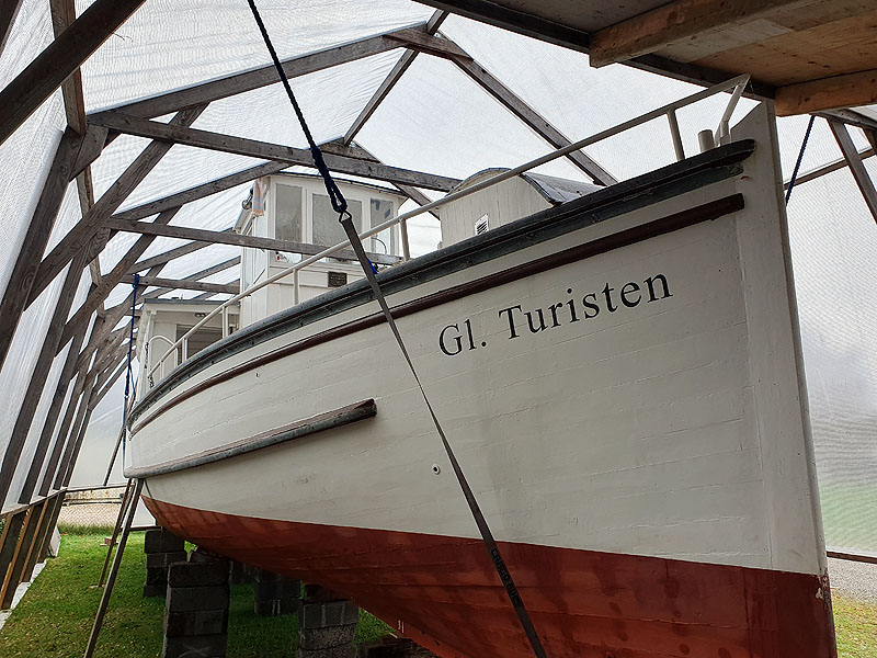Museums skibet Gl Turisten er nu kan stå tør i vinteren 2023
