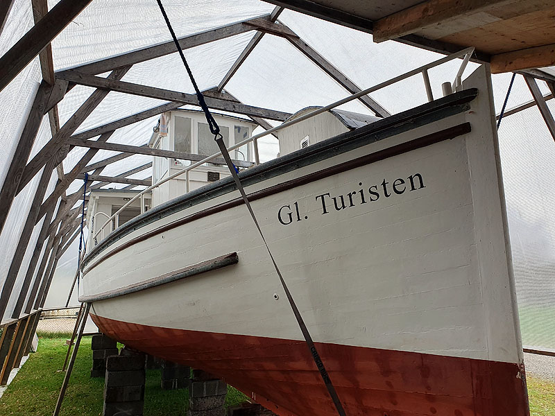 Museums skibet Gl Turisten er nu kan stå tør i vinteren 2023